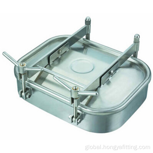 Manhole Cover SS304 Sanitary Stainless Steel Square Manhole Cover Supplier